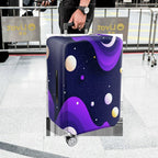 1-Piece Night Sky Galaxy Cosmic Stars Planets Abstract  Suitcase Luggage Cover, Stretch Protective Sleeve