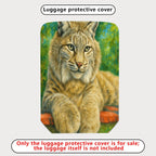 1-Piece Animal Nature Art Colorful Relaxing Vibrant  Suitcase Luggage Cover, Stretch Protective Sleeve