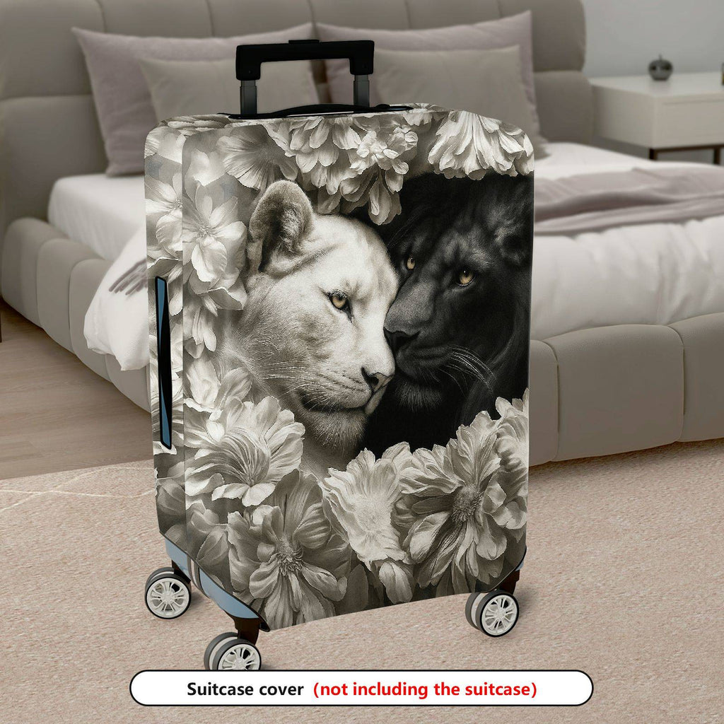 1-Piece Animal Floral Artistic Decorative Elegant Stylish  Suitcase Luggage Cover, Stretch Protective Sleeve