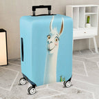 1-Piece Animal Travel Fun Happy Llama  Suitcase Luggage Cover, Stretch Protective Sleeve