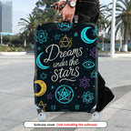 1-Piece Dream Stars Moon Astrology Cosmic Eye  Suitcase Luggage Cover, Stretch Protective Sleeve