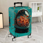 1-Piece Aquarium Fish Water Bubble Creative Lively Colorful  Suitcase Luggage Cover, Stretch Protective Sleeve