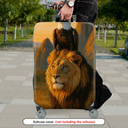1-Piece Lion Eagle Sunset Landscape Animal Art Nature  Suitcase Luggage Cover, Stretch Protective Sleeve