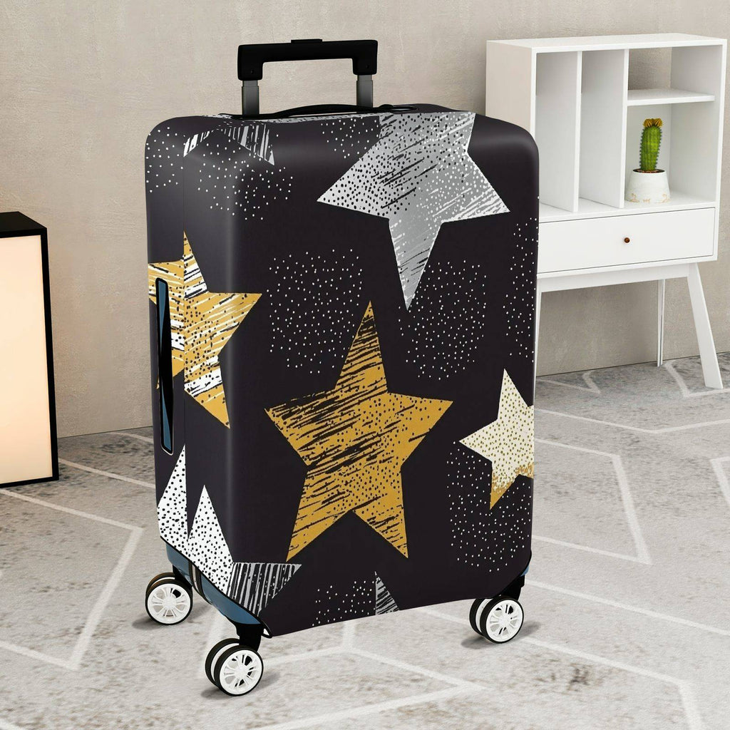 1-Piece Starry Night Celestial Cosmic Galaxy Stellar  Suitcase Luggage Cover, Stretch Protective Sleeve