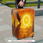 1-Piece Eagle Sun Landscape Nature Scenic Majestic  Suitcase Luggage Cover, Stretch Protective Sleeve