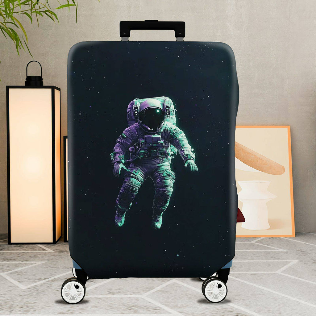 1-Piece Space Astronaut Galaxy Cosmic Universe Star  Suitcase Luggage Cover, Stretch Protective Sleeve