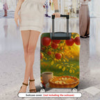 1-Piece Apple Pie Nature Warm Autumn Orchard  Suitcase Luggage Cover, Stretch Protective Sleeve