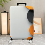 1-Piece Abstract Geometric Colorful Circle Art Pattern  Suitcase Luggage Cover, Stretch Protective Sleeve