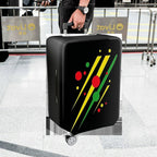 1-Piece Dots Stripes Abstract Colorful Geometric  Suitcase Luggage Cover, Stretch Protective Sleeve