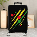1-Piece Dots Stripes Abstract Colorful Geometric  Suitcase Luggage Cover, Stretch Protective Sleeve