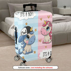 1-Piece Unicorn  Pink Blue Cute Pattern Decorative  Suitcase Luggage Cover, Stretch Protective Sleeve