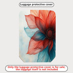 1-Piece Colorful Floral Artistic Abstract Gradient Vibrant  Suitcase Luggage Cover, Stretch Protective Sleeve