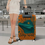 1-Piece Alligator Jungle Wild Nature Adventure Stay Wild  Suitcase Luggage Cover, Stretch Protective Sleeve