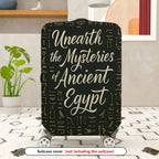 1-Piece Ancient Egypt Mysteries Hieroglyphics Travel Stylish Art  Suitcase Luggage Cover, Stretch Protective Sleeve
