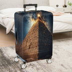 1-Piece Cosmic Pyramid Starry Night Ancient Mystical Galactic  Suitcase Luggage Cover, Stretch Protective Sleeve