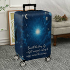1-Piece Starry Night Cosmic Universe Galaxy Celestial Moon  Suitcase Luggage Cover, Stretch Protective Sleeve