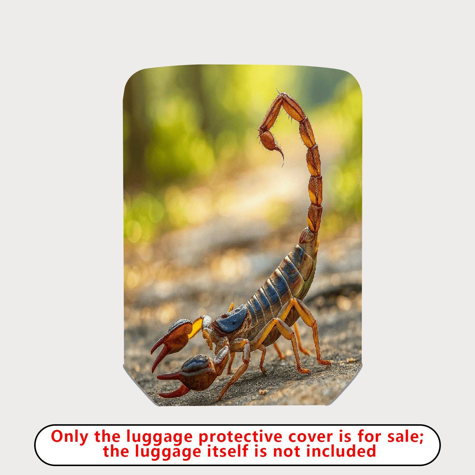 1-Piece Scorpion Nature Wildlife Animal Pattern Artistic Exotic  Suitcase Luggage Cover, Stretch Protective Sleeve