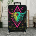 1-Piece Zodiac Bull Astrology Cosmic Universe Star  Suitcase Luggage Cover, Stretch Protective Sleeve
