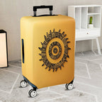 1-Piece Tribal Ethnic Geometric Sun Abstract  Suitcase Luggage Cover, Stretch Protective Sleeve