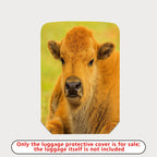 1-Piece Animal Nature Wildlife Cute Calf Fun  Suitcase Luggage Cover, Stretch Protective Sleeve