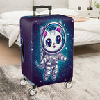1-Piece Cosmic Kitty Astronaut Space Galaxy Stars  Suitcase Luggage Cover, Stretch Protective Sleeve