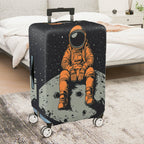 1-Piece Astronaut Moon Space Galaxy Cosmic  Suitcase Luggage Cover, Stretch Protective Sleeve