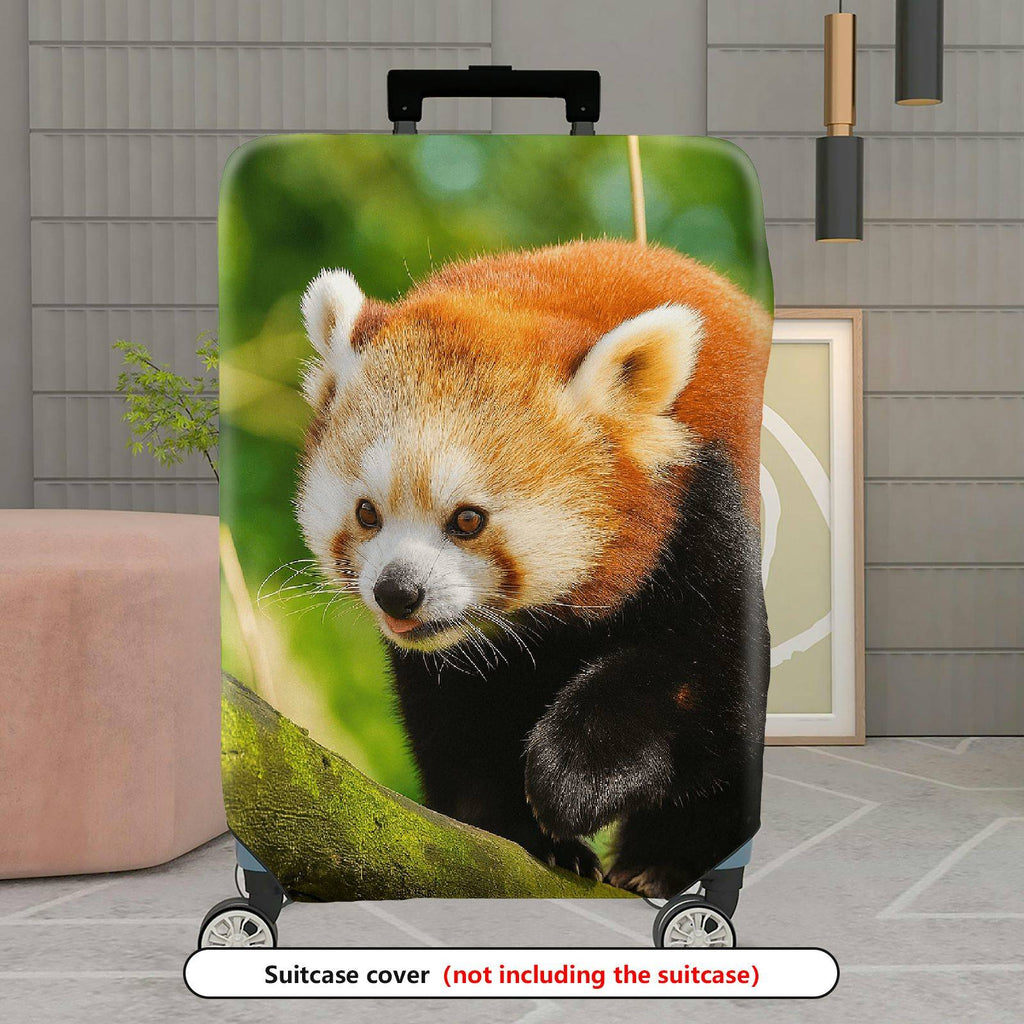 1-Piece Animal Forest Wildlife Nature Travel Red Panda  Suitcase Luggage Cover, Stretch Protective Sleeve