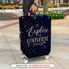 1-Piece Explore Universe Space Star Galaxy Cosmic  Suitcase Luggage Cover, Stretch Protective Sleeve