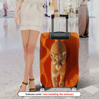 1-Piece Wildlife Animal Desert Landscape Orange Nature Stylish  Suitcase Luggage Cover, Stretch Protective Sleeve