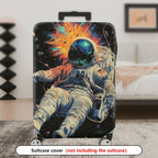 1-Piece Cosmic Astronaut Explosion Galaxy Universe Outer Space  Suitcase Luggage Cover, Stretch Protective Sleeve