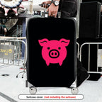 1-Piece Animal Pink Pig Decorative Travel  Suitcase Luggage Cover, Stretch Protective Sleeve