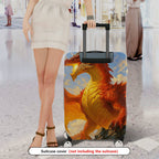 1-Piece Fiery Dragon Fantasy Adventure Mythical Creature Artistic  Suitcase Luggage Cover, Stretch Protective Sleeve