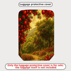 1-Piece Nature Fruit Orchard Landscape Sunset Red Apples  Suitcase Luggage Cover, Stretch Protective Sleeve