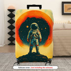 1-Piece Astronaut Space Galaxy Planet Universe Cosmic  Suitcase Luggage Cover, Stretch Protective Sleeve