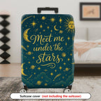 1-Piece Starry Sky Moon Galaxy Celestial Planet Cosmic  Suitcase Luggage Cover, Stretch Protective Sleeve