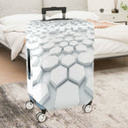 1-Piece Geometric Modern Abstract Monochrome Minimalist  Suitcase Luggage Cover, Stretch Protective Sleeve