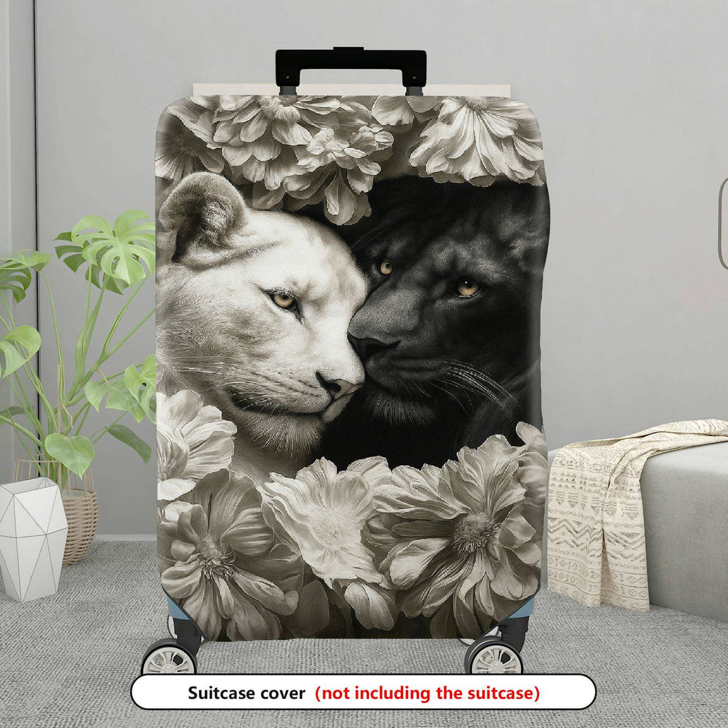 1-Piece Animal Floral Artistic Decorative Elegant Stylish  Suitcase Luggage Cover, Stretch Protective Sleeve