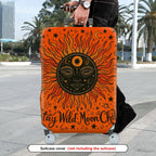 1-Piece Sun Moon Star Cosmic Astral Mystical  Suitcase Luggage Cover, Stretch Protective Sleeve