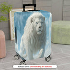 1-Piece White Lion Cloud Sky Animal Fantasy Artistic  Suitcase Luggage Cover, Stretch Protective Sleeve