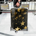 1-Piece Glitter Starry Night Sky Galaxy Cosmic Universe  Suitcase Luggage Cover, Stretch Protective Sleeve