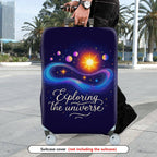 1-Piece Cosmic Galaxy Space Universe Planet Star  Suitcase Luggage Cover, Stretch Protective Sleeve