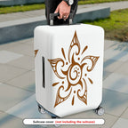 1-Piece Abstract Floral Geometric Mandala Art Bohemian  Suitcase Luggage Cover, Stretch Protective Sleeve