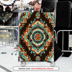1-Piece Colorful Geometric Ethnic Aztec Mandala Tribal  Suitcase Luggage Cover, Stretch Protective Sleeve