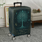 1-Piece Cosmic Tree Moon Star Celestial Abstract  Suitcase Luggage Cover, Stretch Protective Sleeve