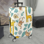 1-Piece Cute  Animal Leaf Giraffe Monkey Bird  Suitcase Luggage Cover, Stretch Protective Sleeve