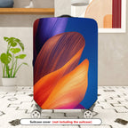 1-Piece Abstract Colorful Vibrant Floral Artistic Luggage  Suitcase Luggage Cover, Stretch Protective Sleeve