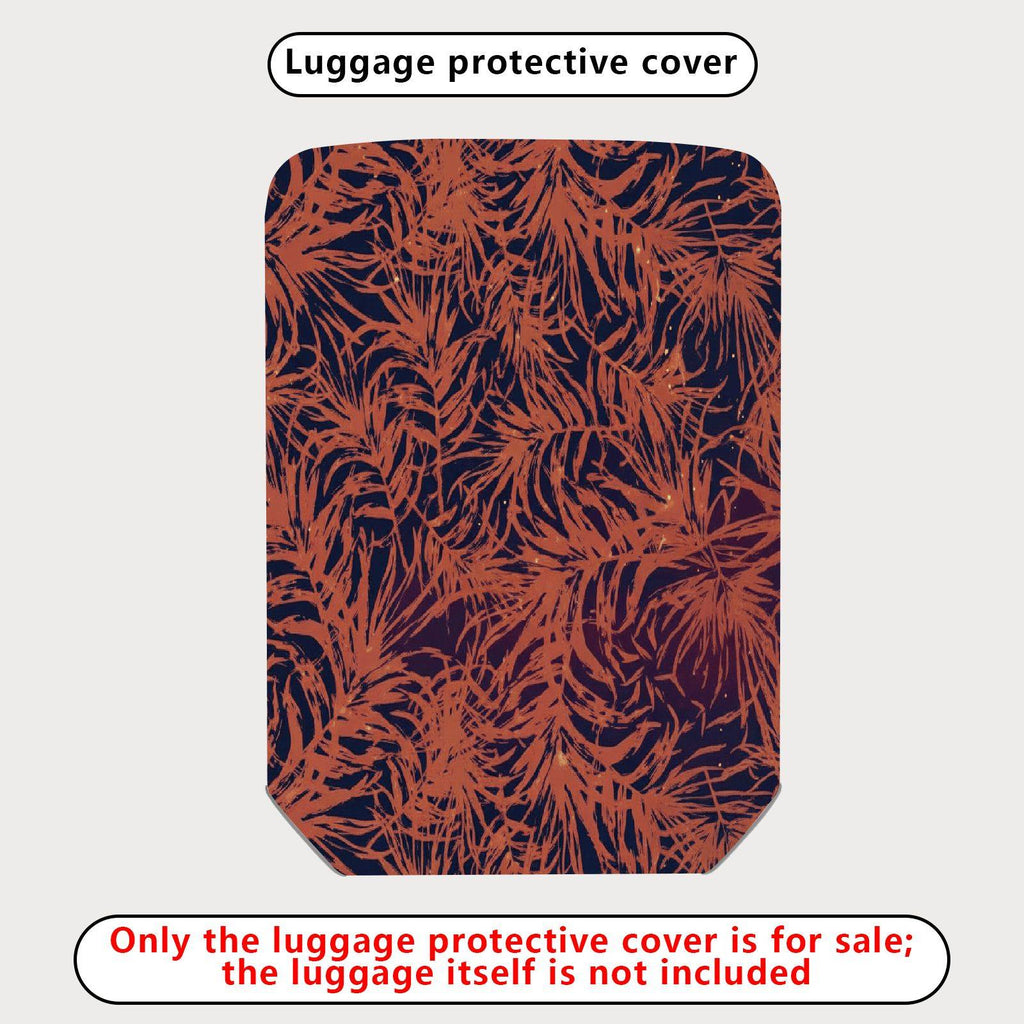 1-Piece Abstract Botanical Tropical Nature Floral Chic  Suitcase Luggage Cover, Stretch Protective Sleeve