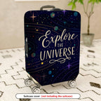 1-Piece Explore Universe Space Star Galaxy Cosmic  Suitcase Luggage Cover, Stretch Protective Sleeve