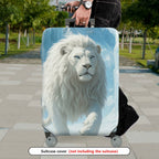 1-Piece White Lion Cloud Sky Animal Fantasy Artistic  Suitcase Luggage Cover, Stretch Protective Sleeve