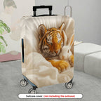 1-Piece Animal Tiger Rabbit Cozy Cute Stylish Warm  Suitcase Luggage Cover, Stretch Protective Sleeve